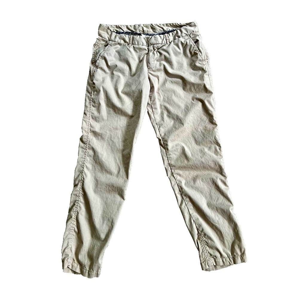 Sundance Women’s Light Khaki Cotton Elastane Flat Front Pants P6 (31”x25.5”)